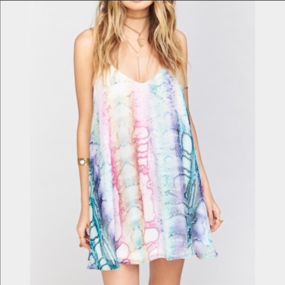 Show Me Your MuMu Dresses & Skirts - Show Me Your Mumu Super Rainbow Python Mini Dress